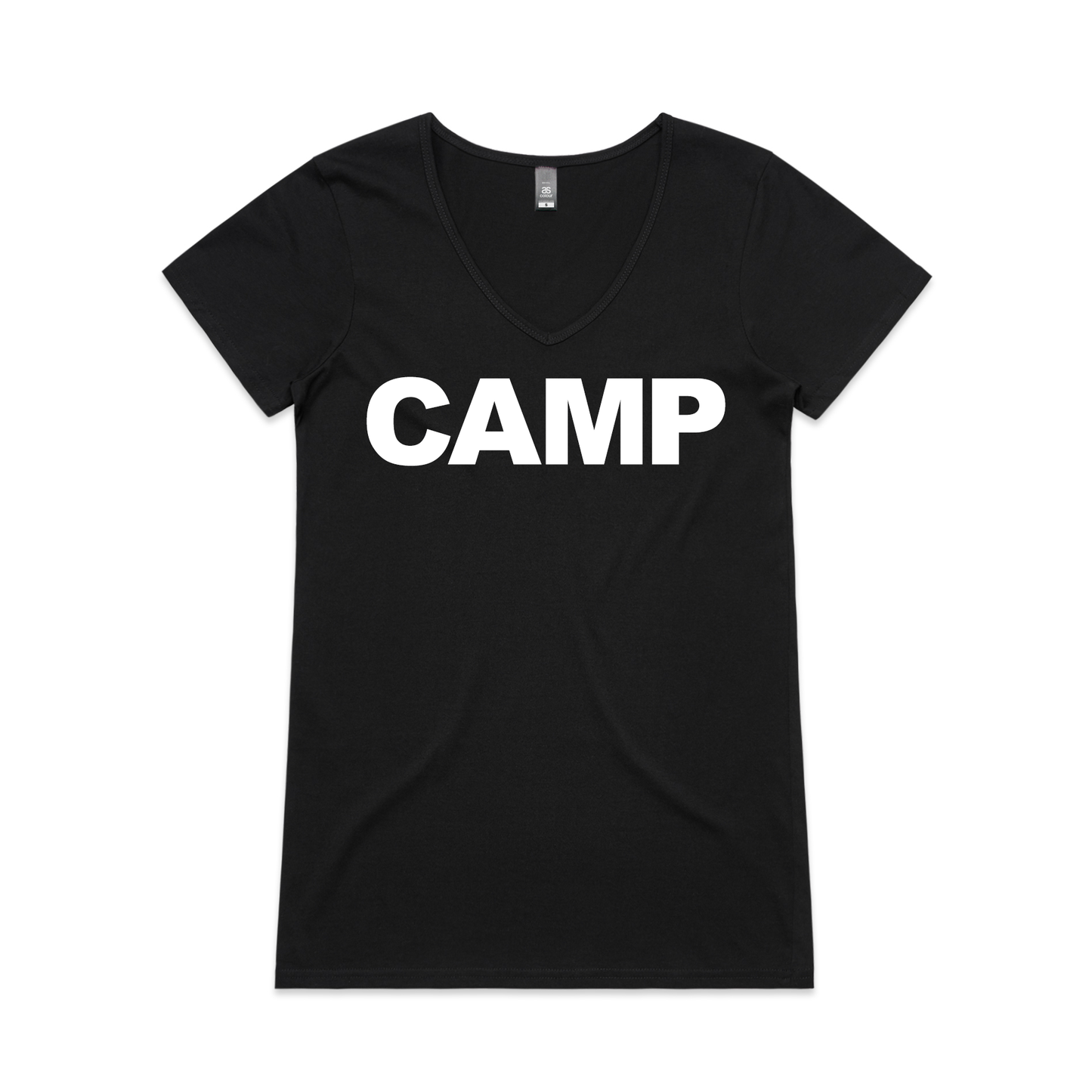 CAMP BOLD - Women's V-Neck T-Shirt